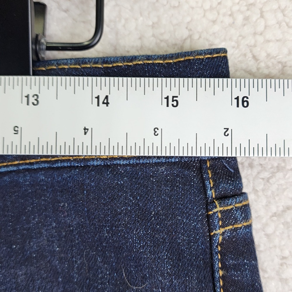 Levi's 511 Slim Fit Jeans Mens 32x32 Dark Indigo Blue Denim Classic Casual - Picture 8 of 14